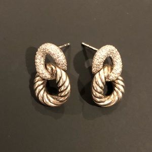 David Yurman Curb Link Drop Earrings